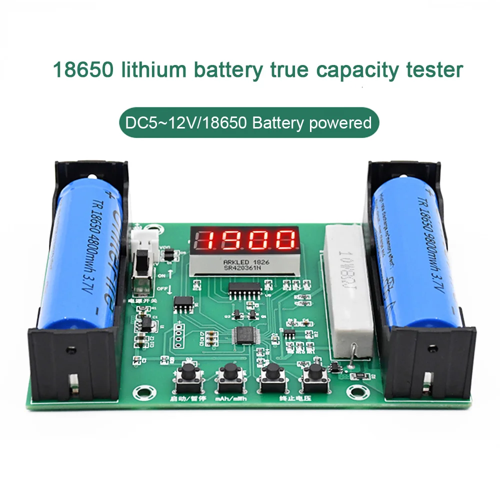 Battery Capacity Tester MAh MWh for 18650 Lithium Digital Measurement Detector Module | Инструменты