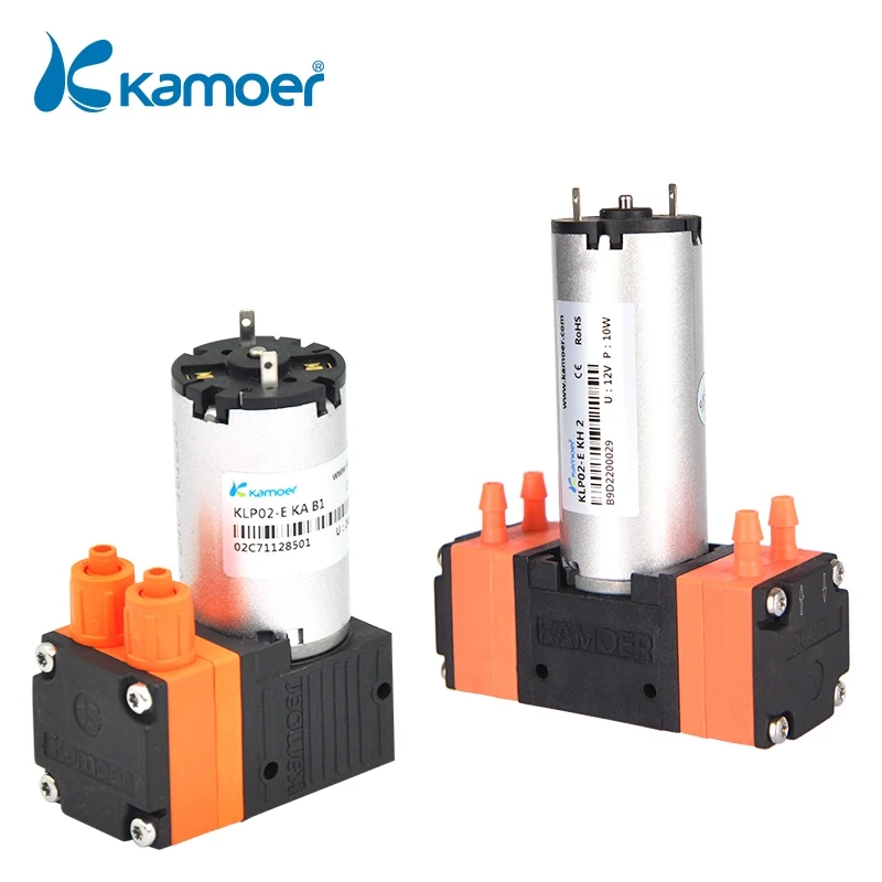 Kamoer KLP02 мембранный насос 12/24V коллекторный мотор с одинарный или двойной головкой