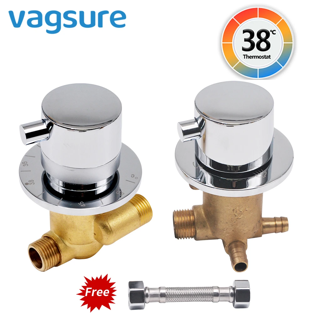 2/3/4/5 Output Diverter Brass Thermostatic Shower Faucet Split Type Thermostat Control Valve For Bath Colum Panel | Строительство и