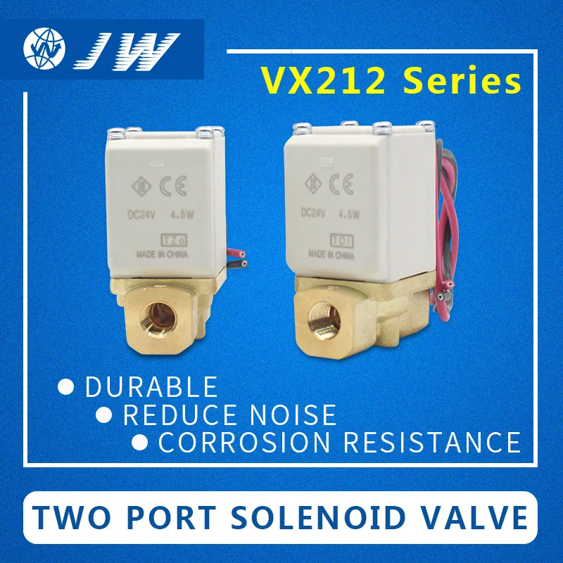 Прямого действия двухсторонний электромагнитный клапан JW VX212A/B/C/D/E/F/H/J/K/L/M/NA