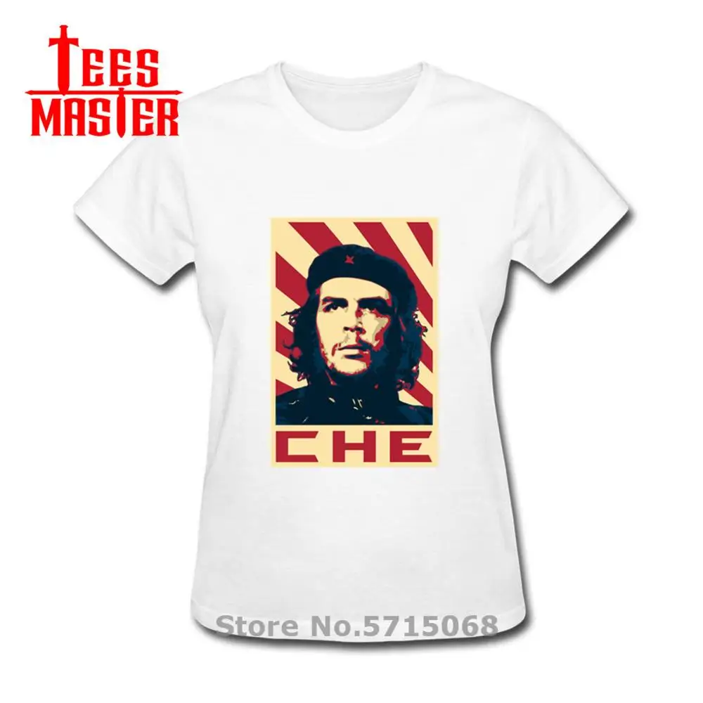 Женские футболки Che Guevara ретро-футболка с пропагандистским графическим принтом