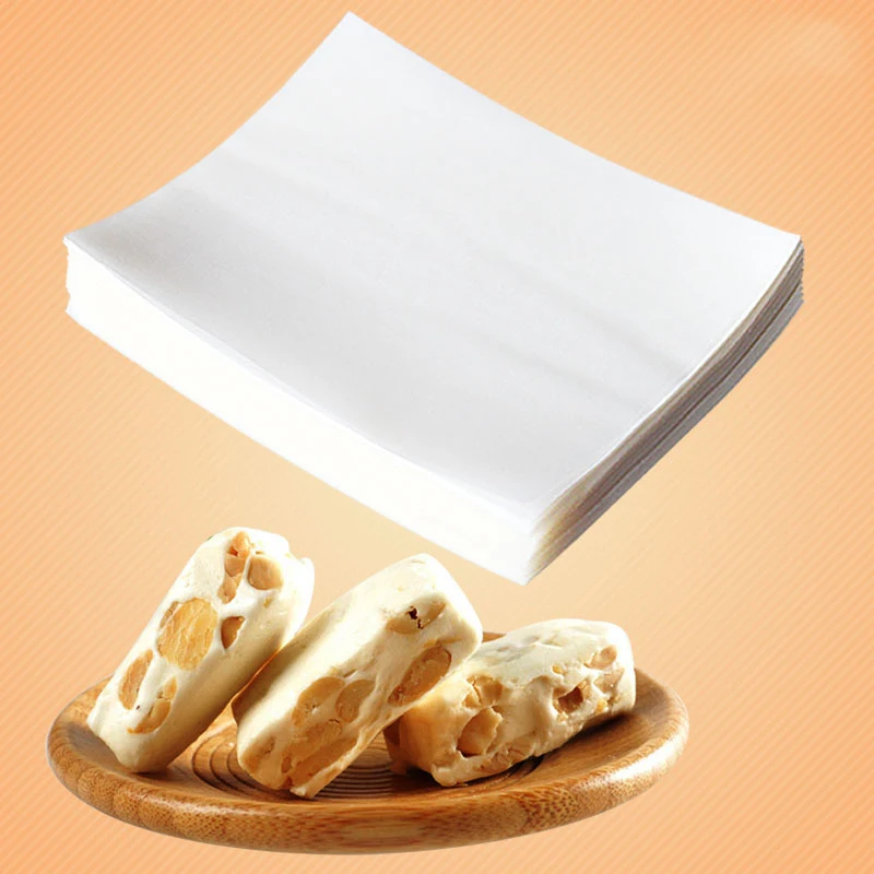 500 Sheets Edible Glutinous Rice Paper Practical Candy Sugar Coated Wrapping Nougat Chocolate Wrapper | Дом и сад