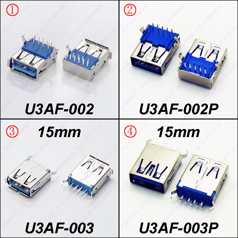 (5 шт.) гнездовой разъем USB 3 0 гнездо 90 °/180 ° DIP для U-диска Высокоскоростная передача