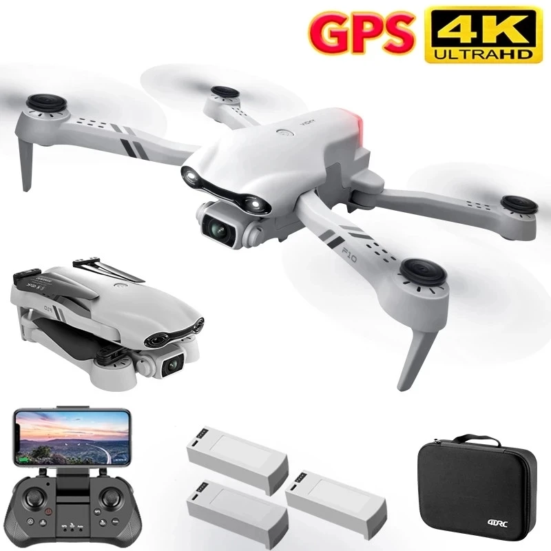 Новинка 2022 F10 Дрон 4K HD Двойная камера с GPS 5G WIFI широкоугольный FPV передача в