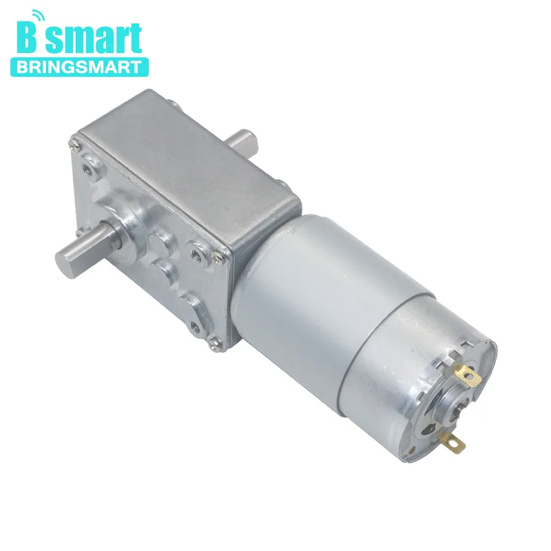 Двойной вал Bringsmart большой крутящий момент редуктор самоблокировки 6- 24 В