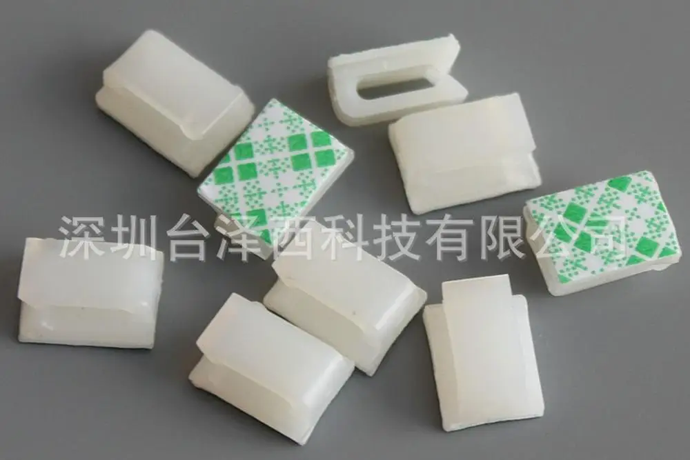 Низкая цена зажим для электрического кабеля 100 шт. белый Пластик провода
