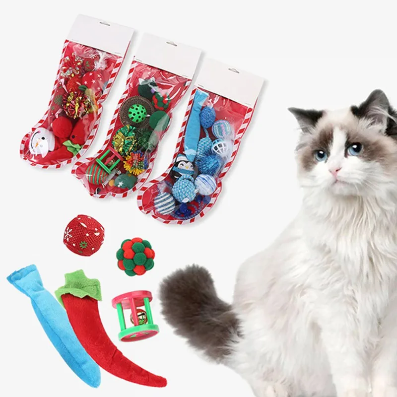 Набор рождественских игрушек Pet Cat | Дом и сад