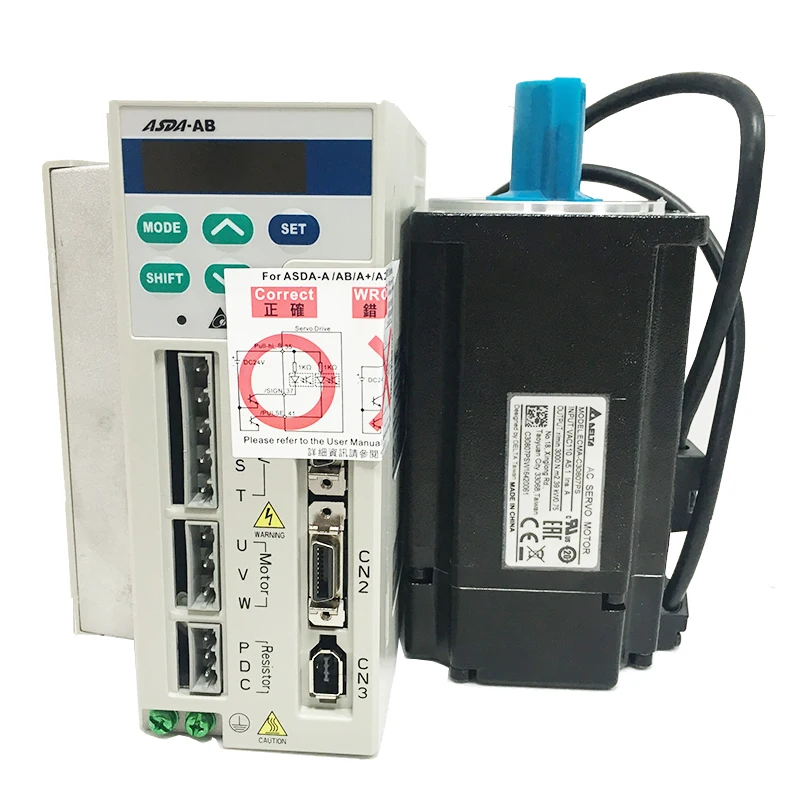 CNC Delta 750W 0.75KW AC сервопривод мотор наборы AB серии ASD-A0721-AB + ECMA-C30807PS - купить по