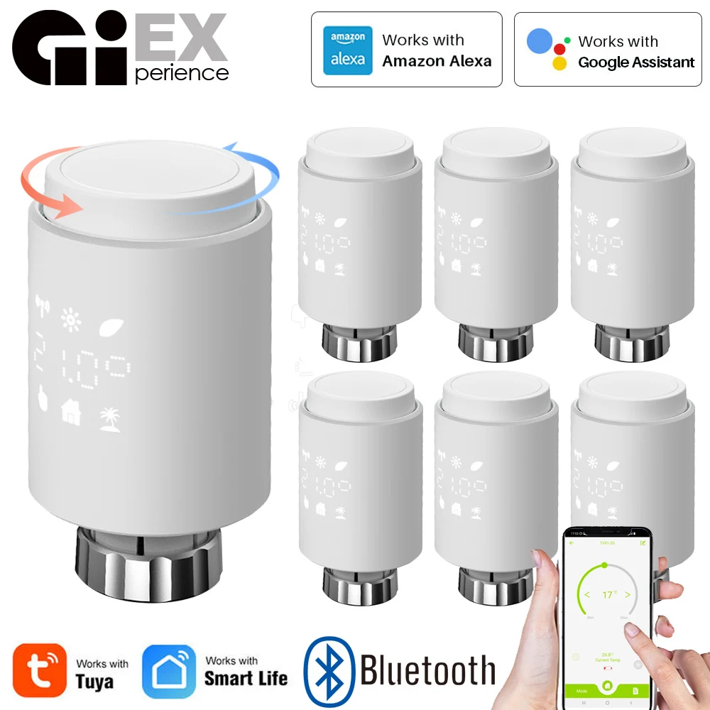 Смарт Bluetooth сетчатый термостатический привод радиатора клапана TRV