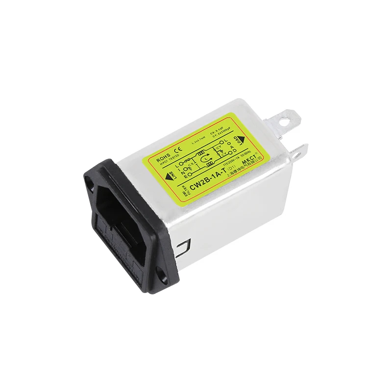 AC 220 Источник питания фильтр EMI анти-помех очистки аудио CW2B-1A-T3A6A10A | Разъемы