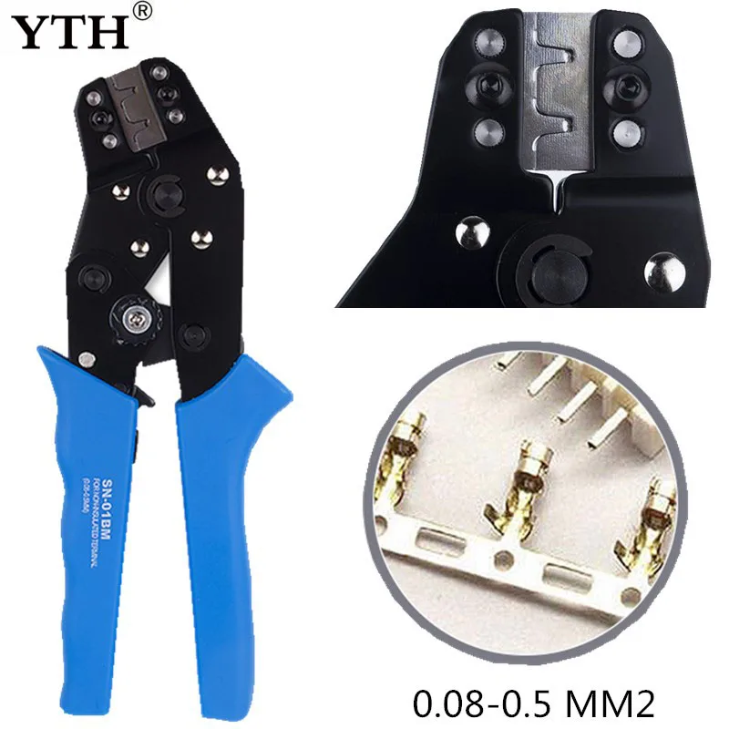 YTH SN-01BM зачистки проводов 0 08-0 5 мм2 плоскогубцы электронные зажимы обжимные клеммы