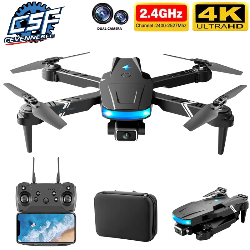 Новинка LS878 мини Дрон 4K HD широкоугольная двойная камера 1080P FPV поддерживаемый по