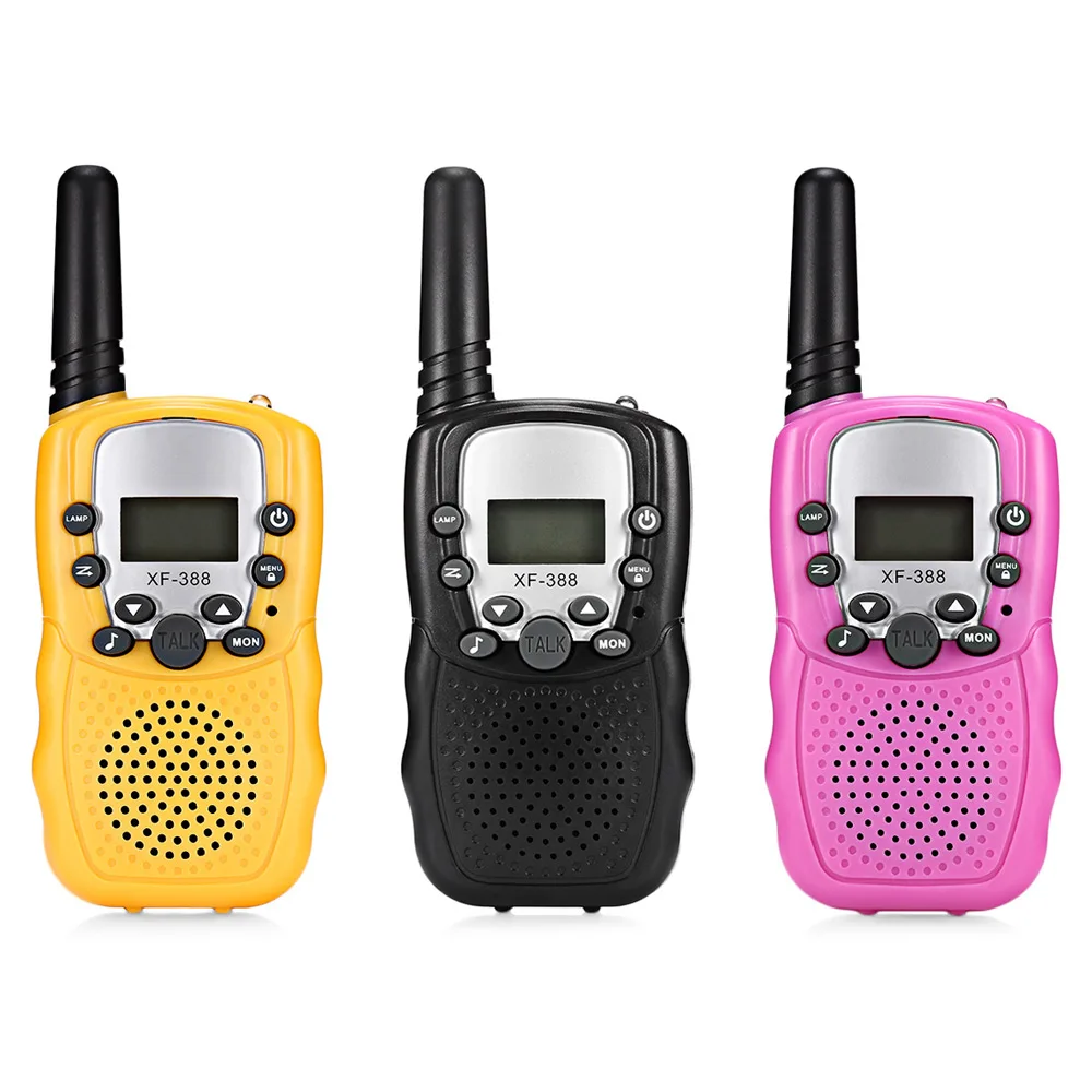 2pcs XF-388 Children Walkie Talkies 2-way Radio 3KM Range 22 Channels | Toy