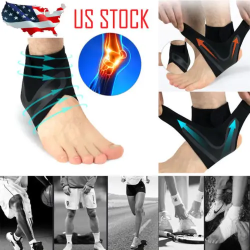 Fitness Ankle Brace Foot Sprain Support Bandage Achilles Strap Injury Pain Wrap Guard Protector | Спорт и развлечения