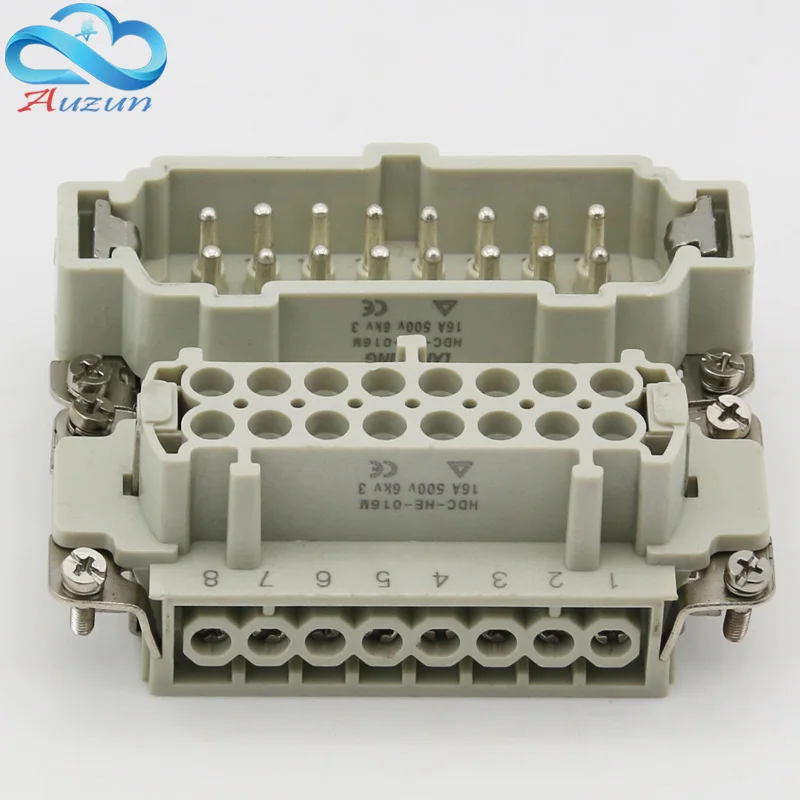 16-ядерный сверхмощный разъем HDC-HE-016 Штекерный и гнездовой 16A500V авиационный |