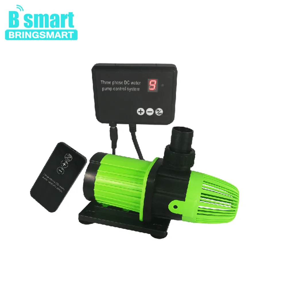 Bringsmart SR-5000S 24V 72W Submersible Aquarium DC Variable Frequency Water Circulation Pump 3.5-5M 3500-5000L/H Remote Control |