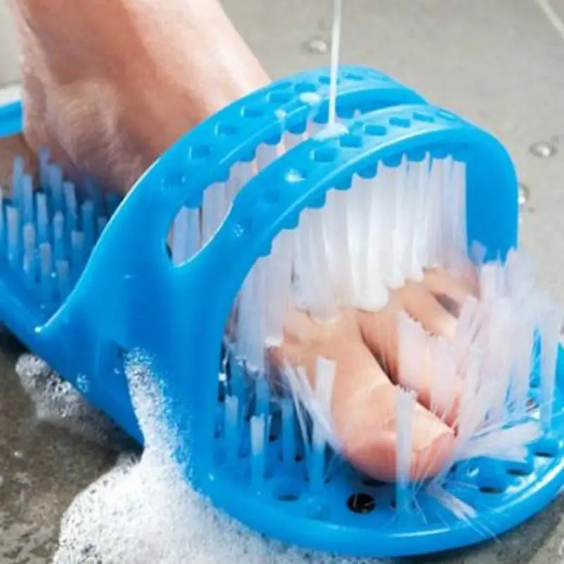 Plastic Bath Shower Feet Massage Slippers Shoes Brush Pumice Stone Foot Scrubber Spa Remove Dead Skin Care Tool | Дом и сад