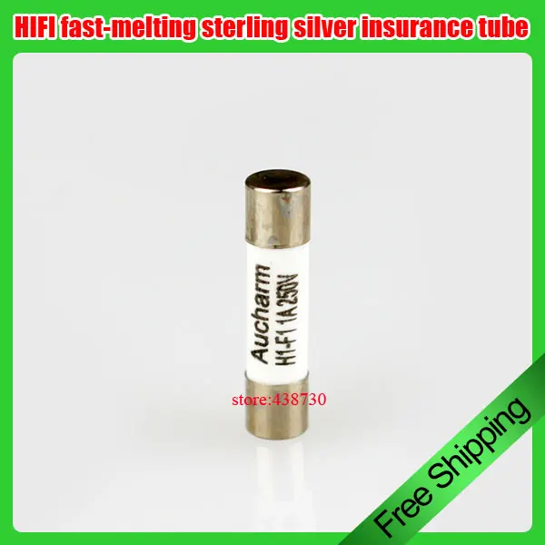 5pcs HIFI fast-melting sterling silver insurance tube 5x20mm CD amplifier power socket fuse 1A 2A 3A | Обустройство дома