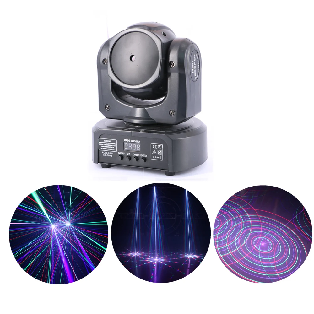 AUCD 1 Eye 500mW RGB проектор с движущейся головкой Лазерное освещение дискотека Pro DMX Луч