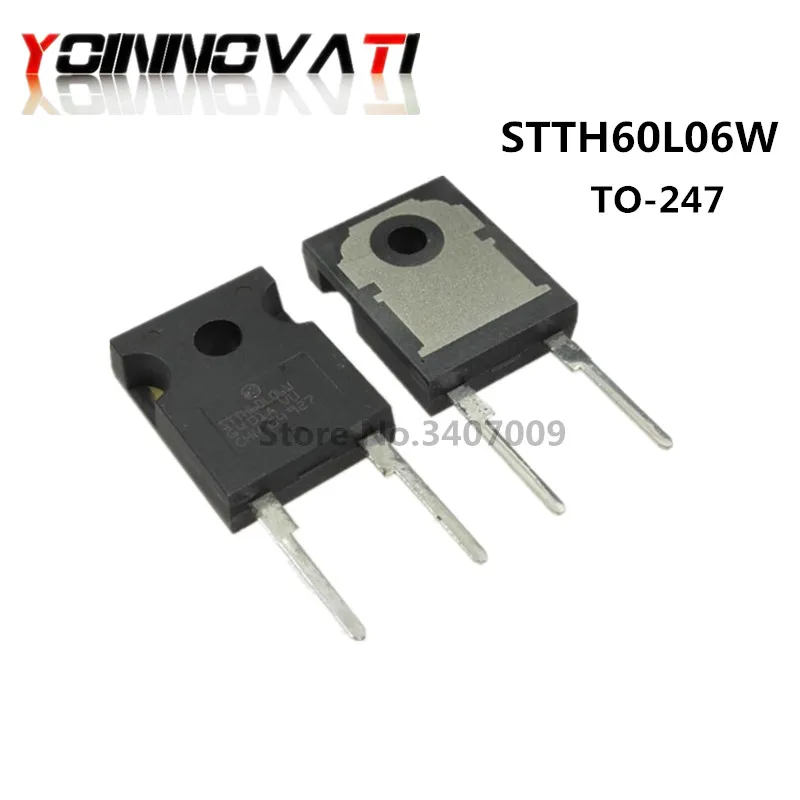 10 шт. STTH60L06W STTH60L06 TO-247 выпрямитель с быстрым восстановлением 60A 600V 100% новый и