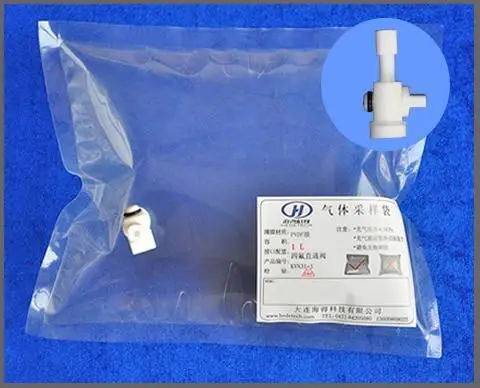Kynar PVDF polyvinylidene фторид мешок для отбора проб газа проб. | Инструменты