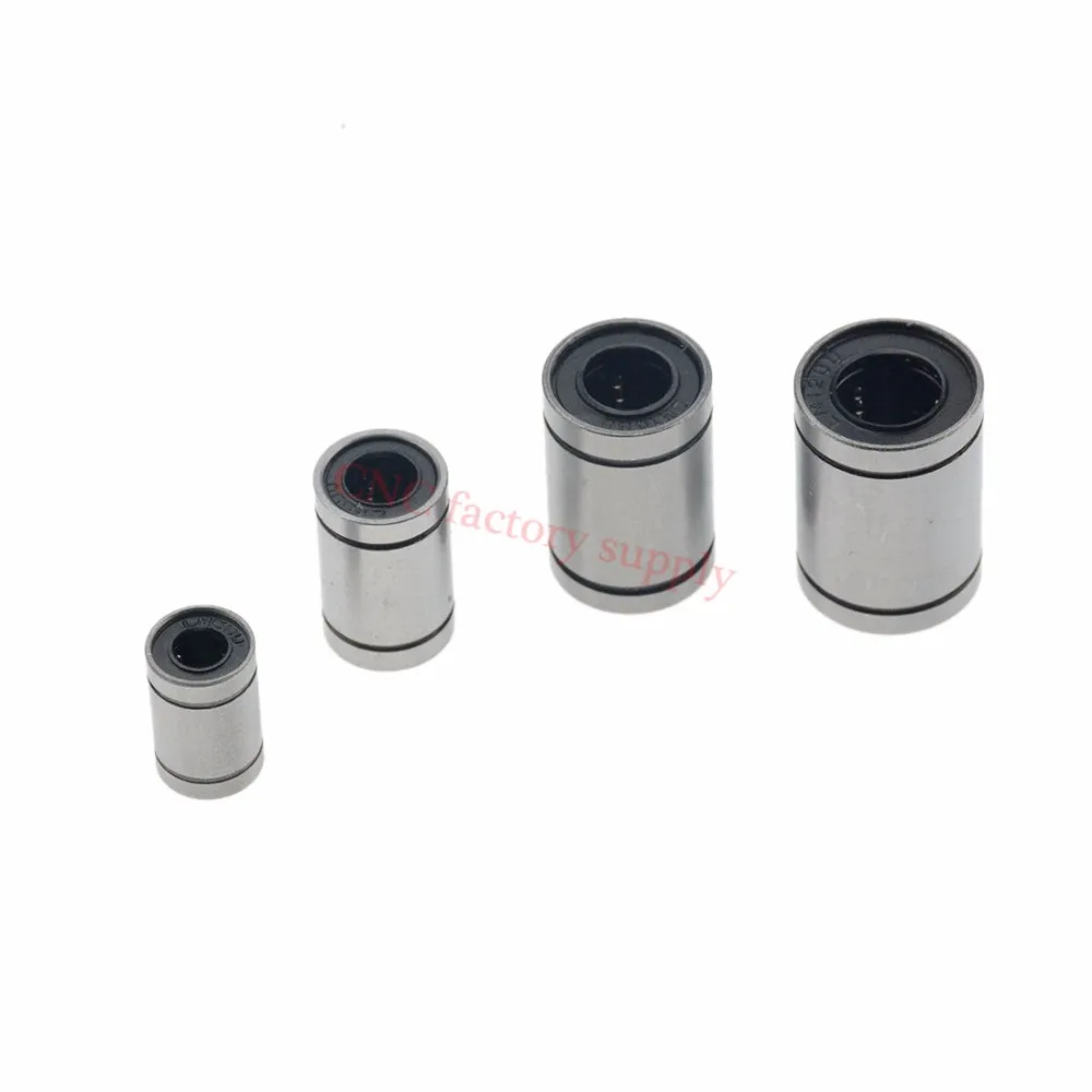 Линейный подшипник Linear Bushing bearing LM12UU LM20UU LM6UU LM8UU LM10UU, 12 шт./лот, для линейных валов и деталей 3D-принтеров CNC, диаметр 12 мм.