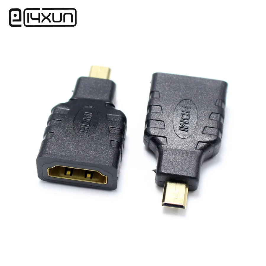 EClyxun 1 шт. HDMI Стандартный гнездовой разъем к Micro Штекерный конвертер аудио адаптер