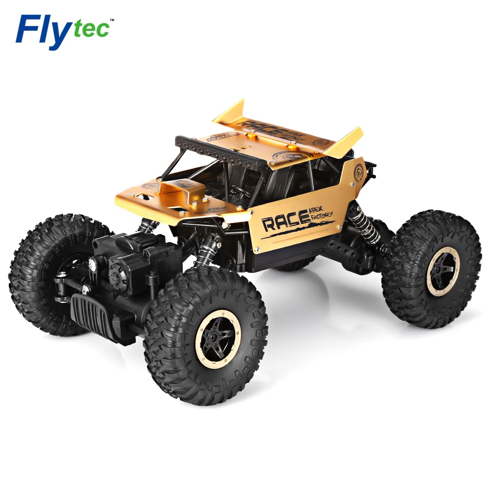 RC Speed Racing Car Flytec 9118 1:18 Alloy 2.4G 4WD High Climbing Rock Off-Road Vehicle Toy | Игрушки и хобби