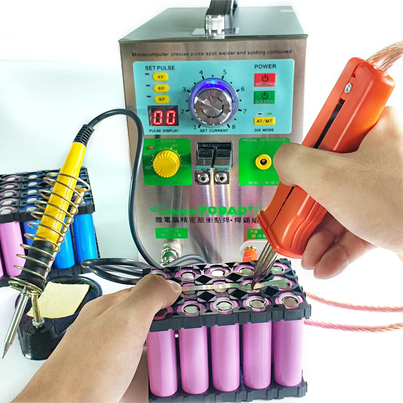 3.2KW SUNKKO 709AD + точечной сварки накопленной энергией 18650 Батарея пакет импульсный
