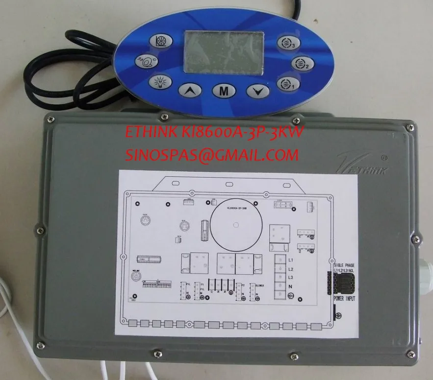 ETHINK KL8600 контроль спа полный пакет KL8600A-3P-3KW для Jazzi 3 насос серии SKT | Обустройство