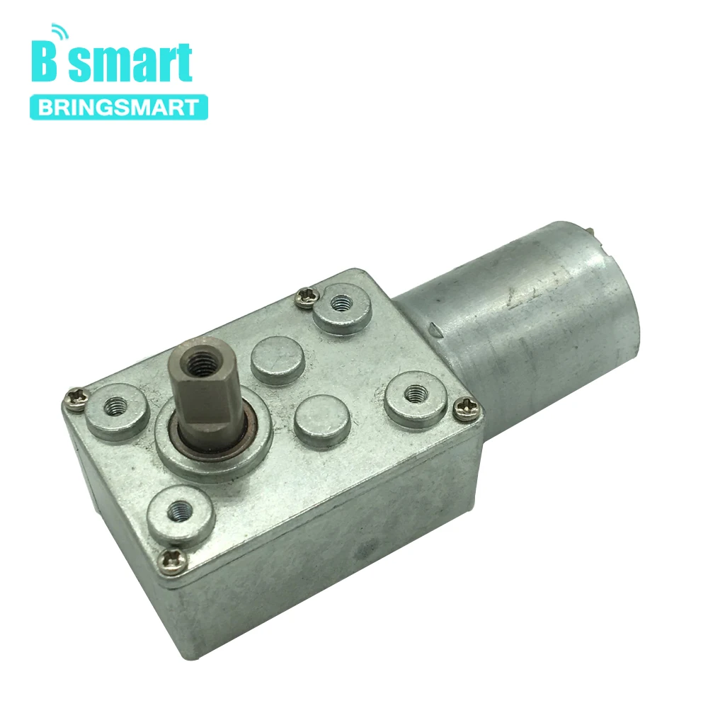 Bringsmart DC червячный мотор 2 об/мин 6 в 12 В самоблокирующийся мини редуктор