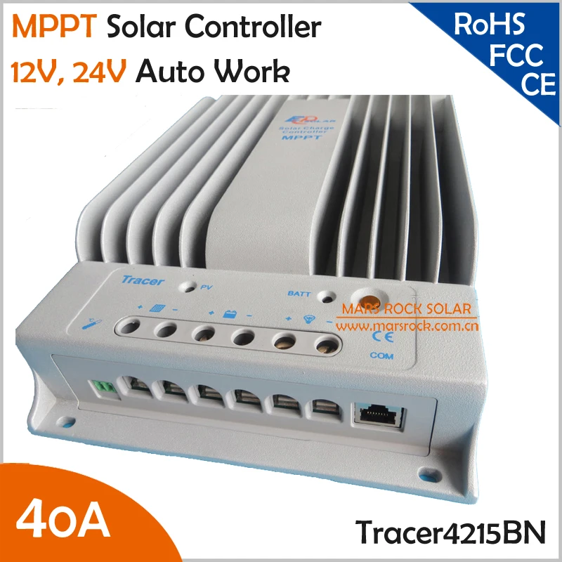 Tracer4215BN 40A 12 V 24 авто работа MPPT Контроллер заряда для фотоэлектрических систем с