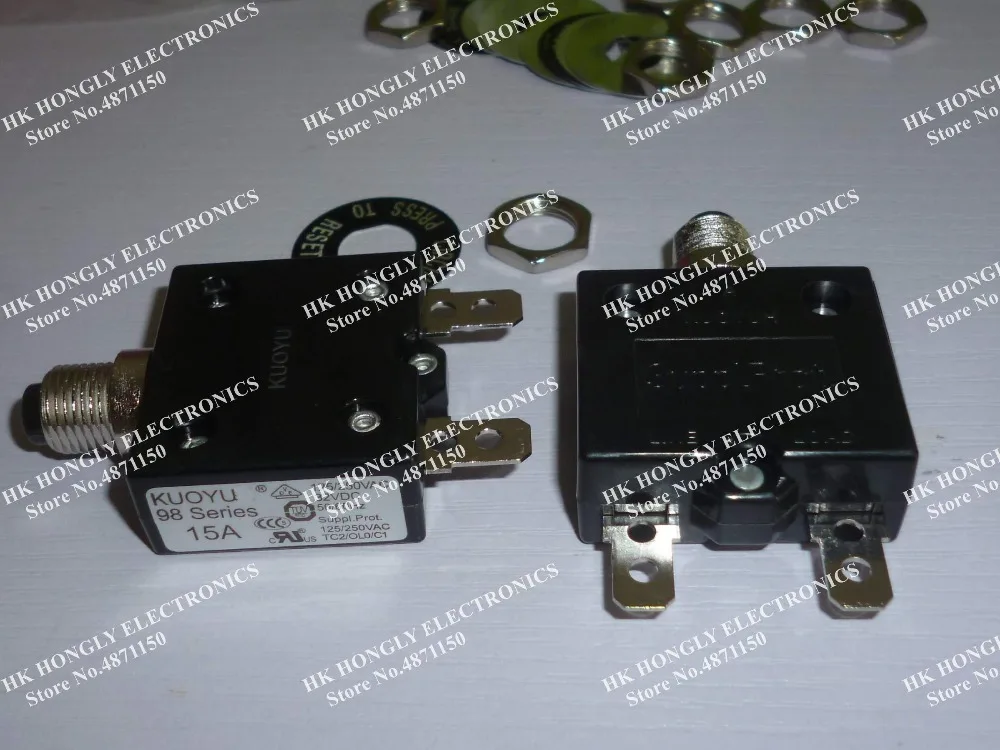 Circuit Breakers 98 Series 98-3A 4A 5A 10A 125/250VAC |