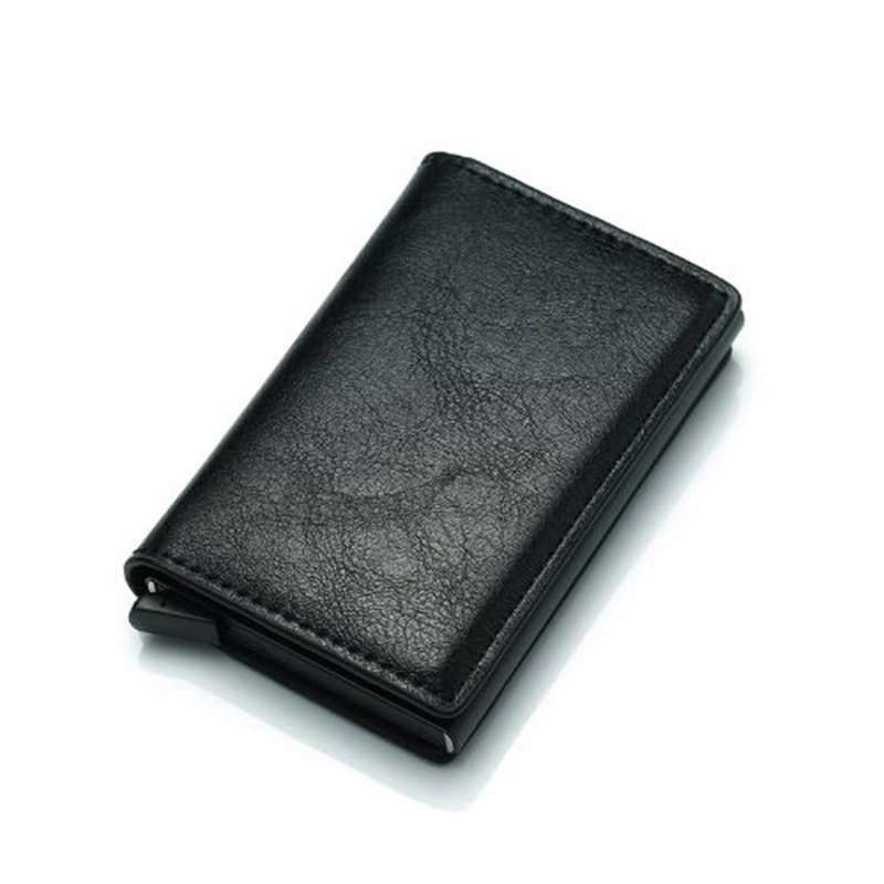 2020 New Anti theft Men Vintage Credit Card Holder Blocking Rfid Wallet Leather Unisex Security Information Aluminum Metal Purse | Багаж и