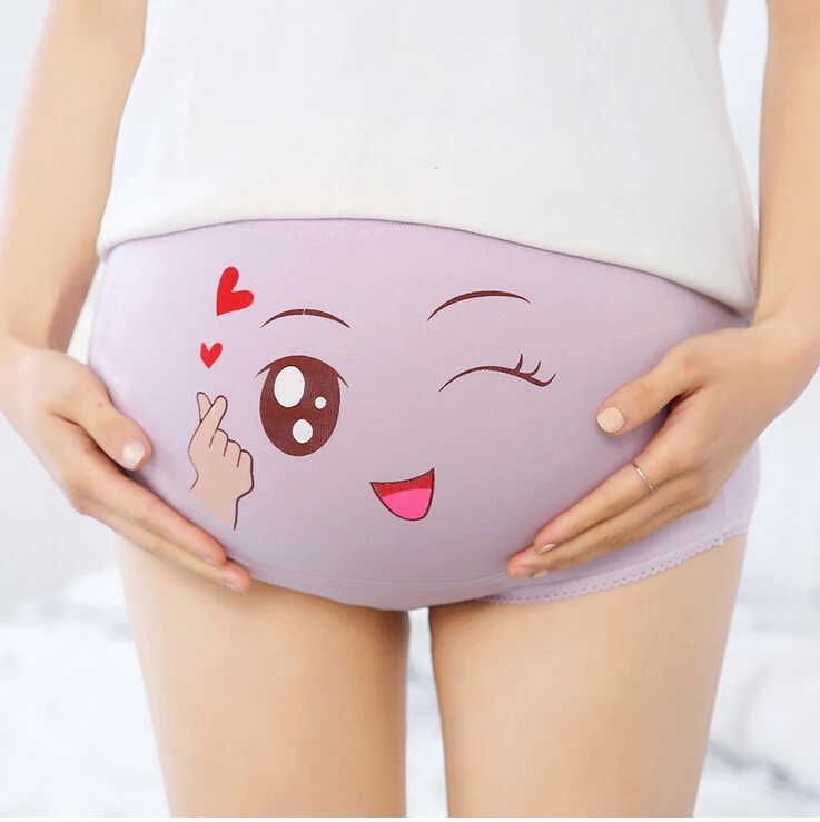 Maternity Panties Adjustable Pregnant Women High-waist Underwear Plus Size Cute |