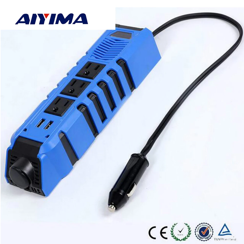 Aiyima 150 Вт Инвертор постоянного тока 12 В к AC 110 в модифицированный синусоидальный