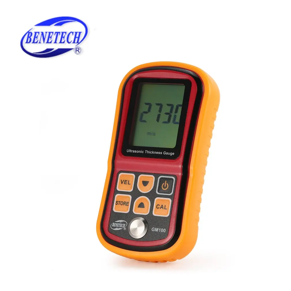 BENETECH GM100 Digital Ultrasonic Thickness Gauge Meter Tester 1.2~225mm Steel Sound Velocity Measuring Instrument | Инструменты