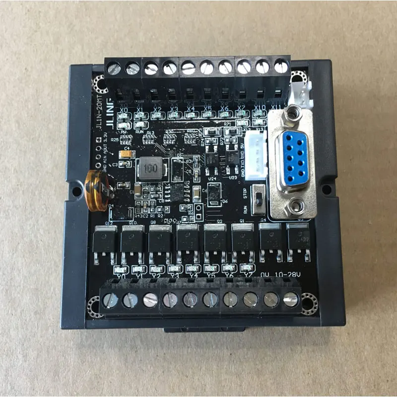 PLC FX1N-20MT + корпус типа рельса дисплей с установкой рейки таким же количеством