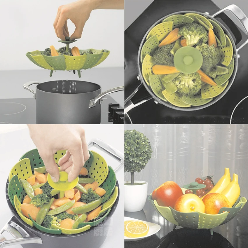 Креативная складная корзина для хранения фруктов овощей лотосов - купить по