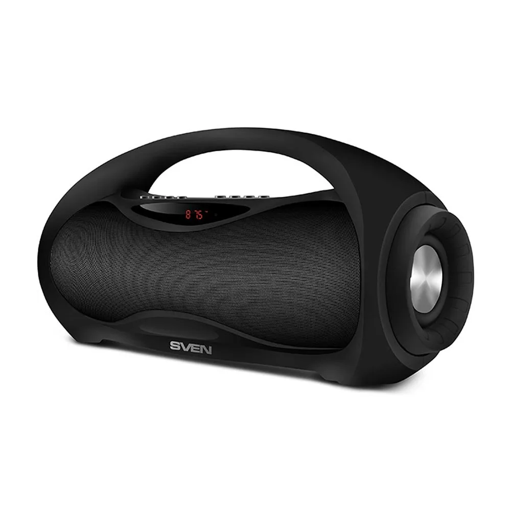 Портативная акустика АС SVEN PS-420 черный (12 Вт Bluetooth FM USB microSD LED-дисплей 1800мА*ч) -
