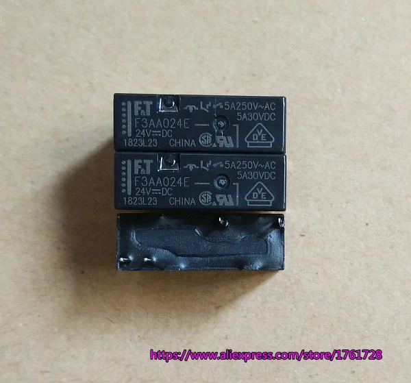 10 шт./лот совершенно новое реле 24 В F3AA024E постоянного тока 5 А 4pin действительно ~