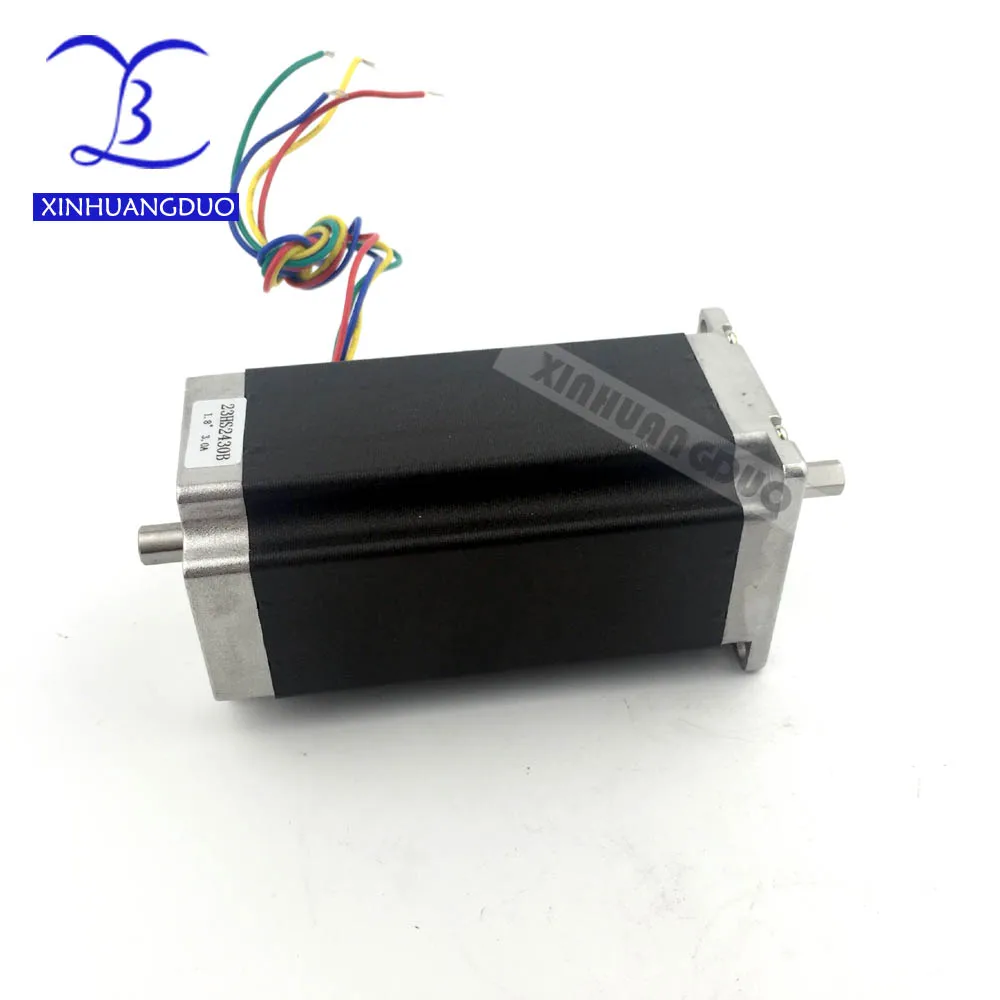 Дуальный вал Nema23 CNC шаговый двигатель. Лучшая продажа! Бесплатная доставка. Nema 23 Шаговый двигатель 57BYGH112 425oz-in 112мм 3A.