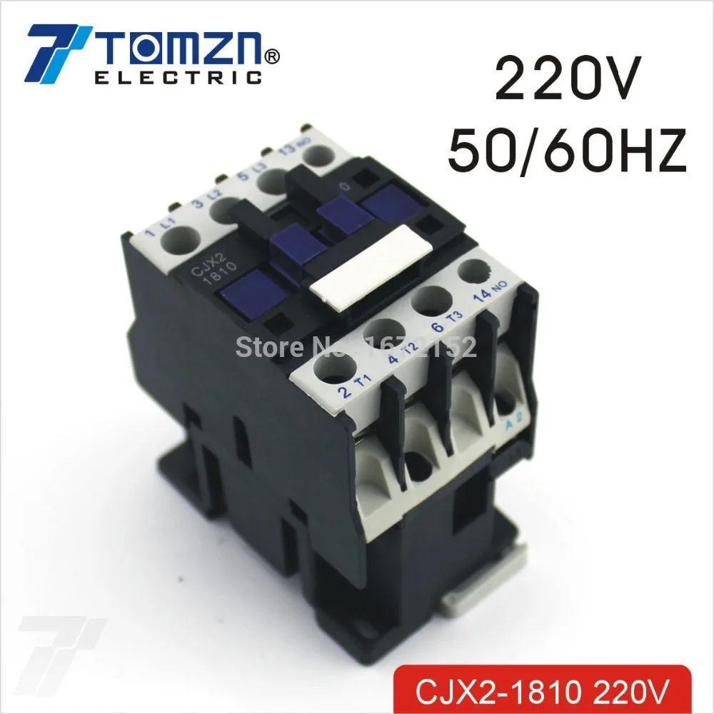 CJX2 1810 контактор переменного тока LC1 18A 220В 50Гц/60Гц