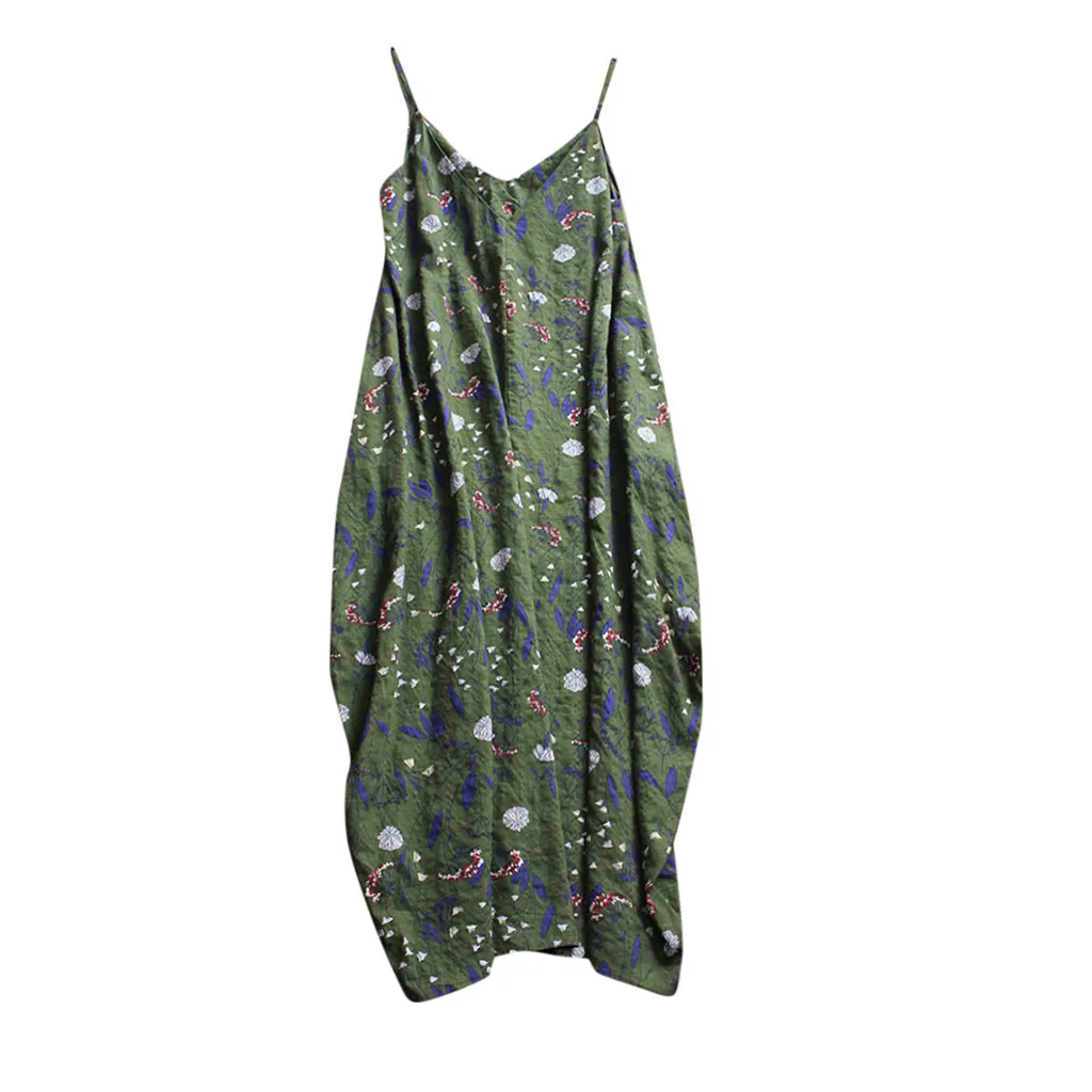 Fashsiualy Для женщин повседневный Длинный Макси Сарафан пляжное вечерние Boho