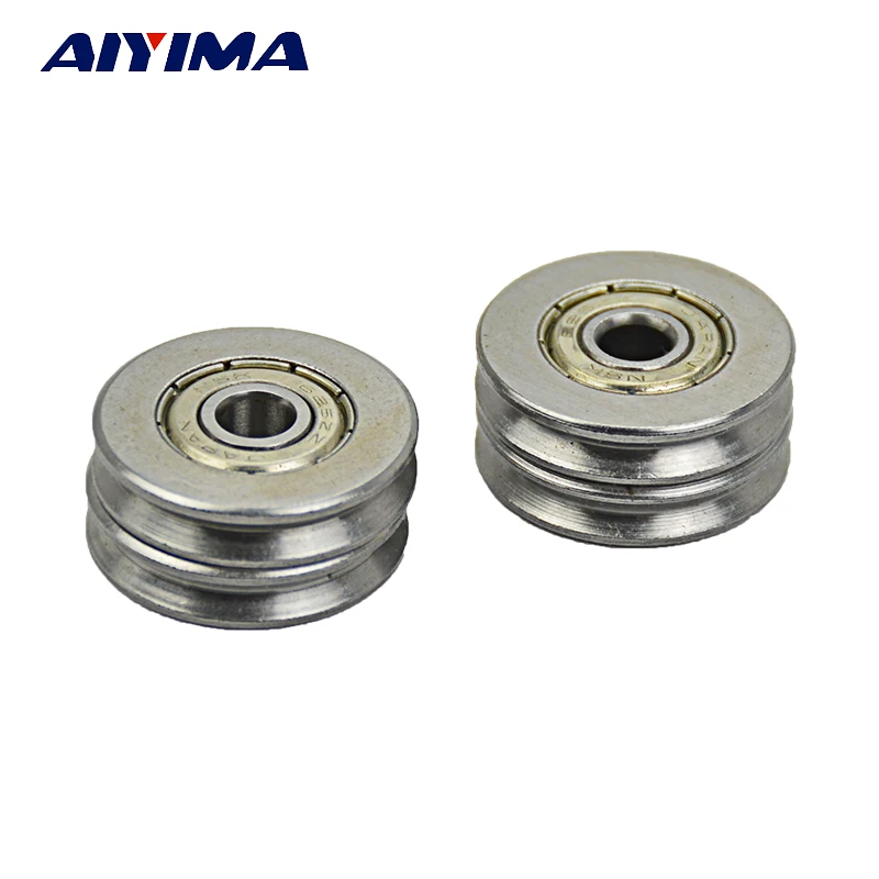 Aiyima 10 шт. 5*22*5 мм Металл 1 5 Глубокий V паз направляющий шкив рельсы