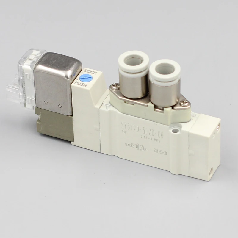SY5120 пневматический Соленоидный клапан SY5120-3LZE-01 SY5120-4LZE-01 SY5120-5LZE-01 SY5120-6LZE-01 SY5120-3MZD-01 |