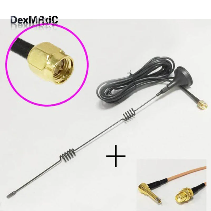 3G Antenna 5dBi 800-2170 MHZ magnetic base 3M extension cable SMA male +SMA Female To MS156 Male Connector RG316 Cable | Обустройство