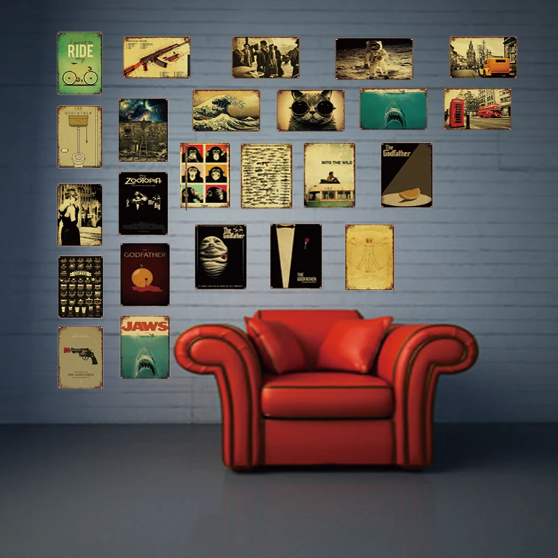 Old Movie Tin Signs Plaque Metal Retro City Vintage Wall Bar Art Home Cinema Decor Cuadros 30X20CM LA-2378A |