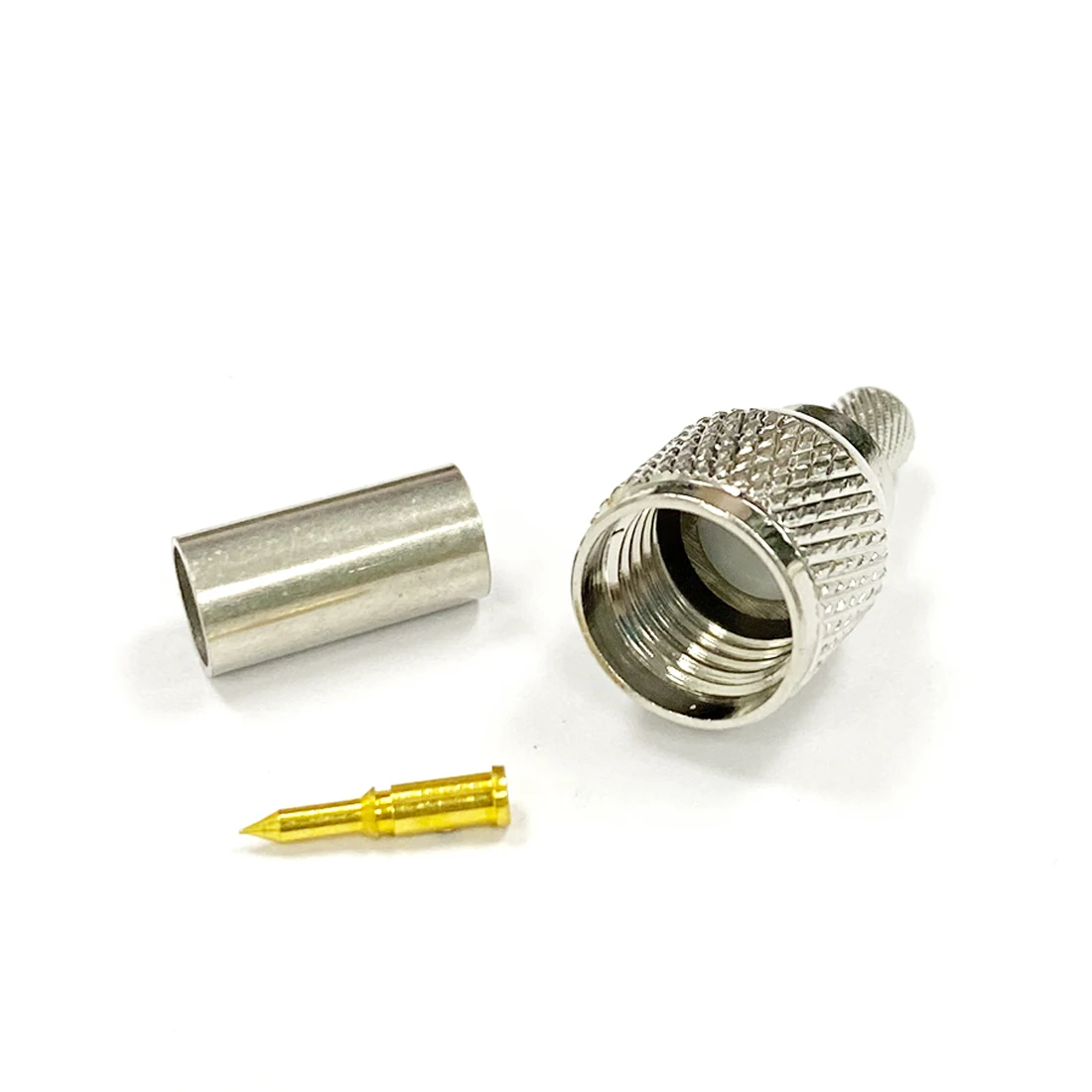 1pc New MINI-UHF male plug RF coax connector crimp for RG58 RG142 cable straight nickelplated | Обустройство дома