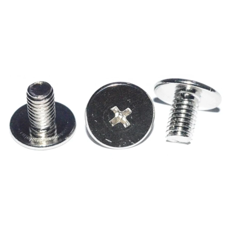 101Pcs M2.5 Nickel Plated Phillip Thin Head Screws Cross CM Big Flat Header Bolts Mechanical Screw Bolt 1.6mm-10mm Length - купить по